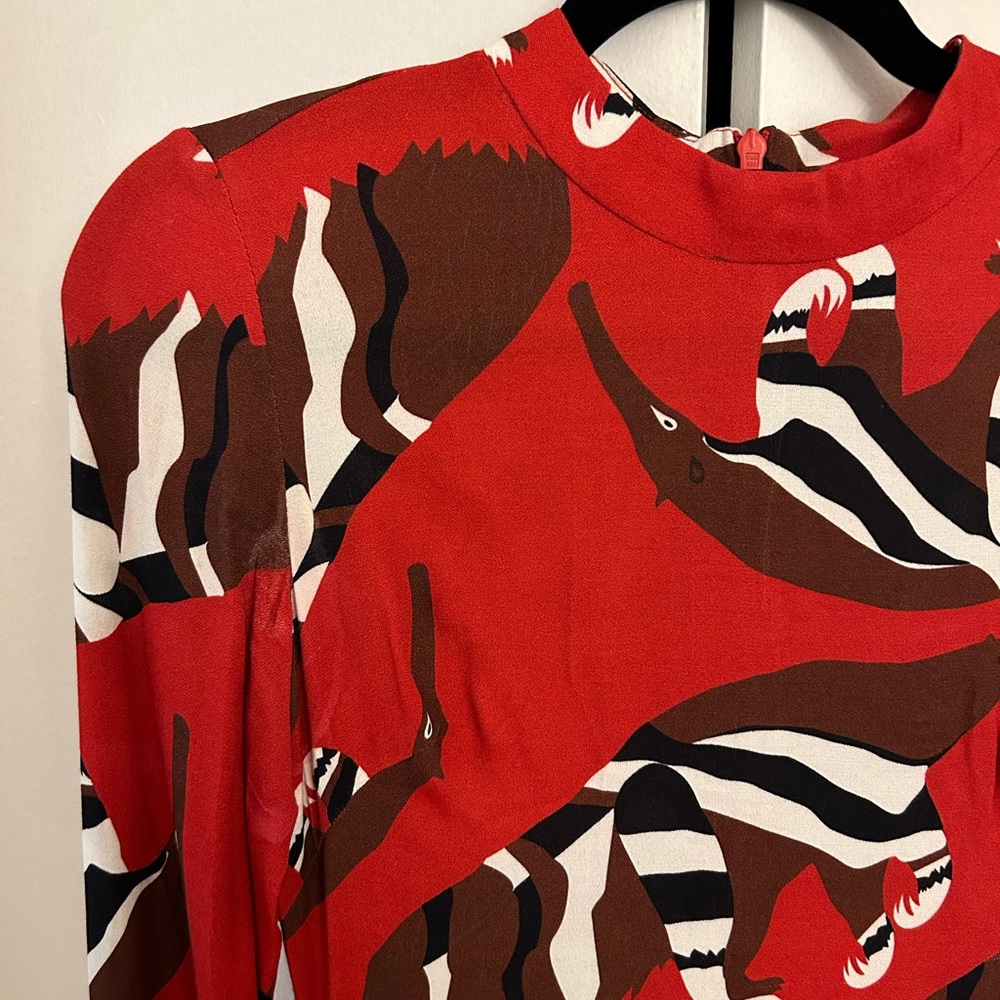 Farm Rio Red Anteater Dress